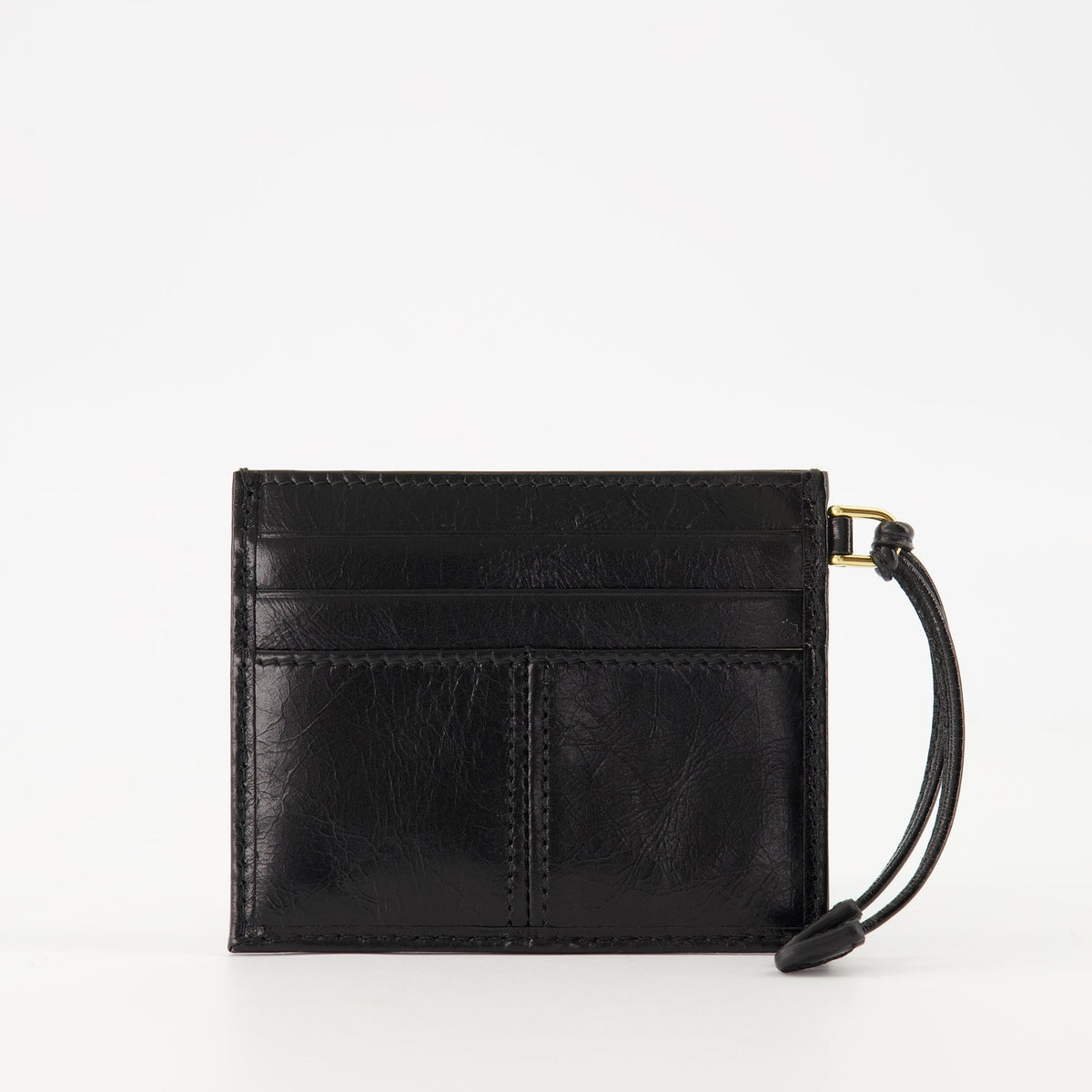Leather Card Holder with Strap