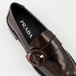 Glossed Brown Loafers
