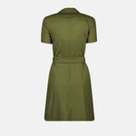 Double-Breasted Belted Trench Dress