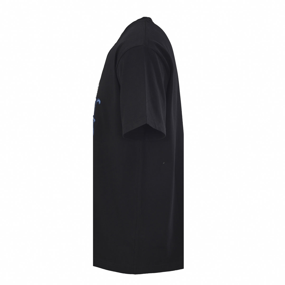Black T-Shirt with Blue Logo