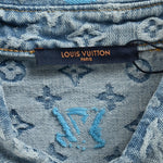 Monogram Denim Shirt – Light Blue Signature Jacquard