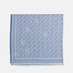 Logo Jacquard Scarf– Light Blue