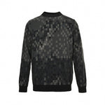 LV Pixelated Knit Crewneck Sweater – Black & Grey