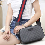 Black Canvas Crossbody Bag