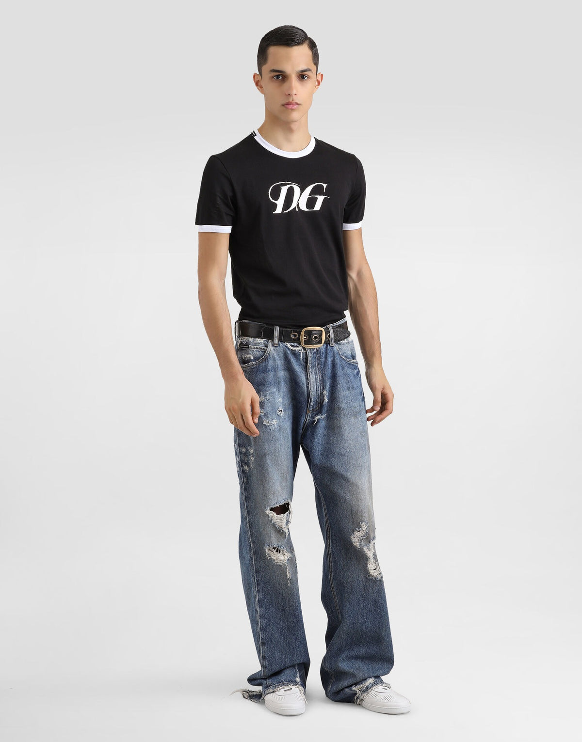 Cotton T-Shirt with DG Print