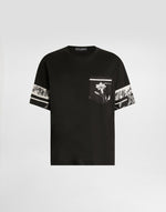 DG Cotton and Silk T-Shirt with Print