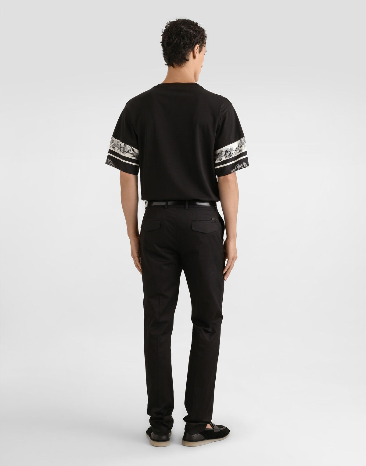 DG Cotton and Silk T-Shirt with Print