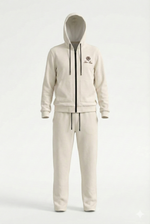Ivory Heritage Zip Hoodie & Jogger Set