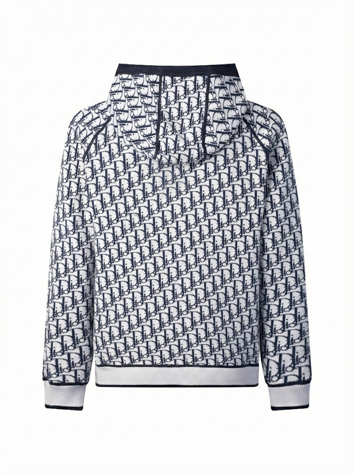 Oblique Wool Zip Hoodie