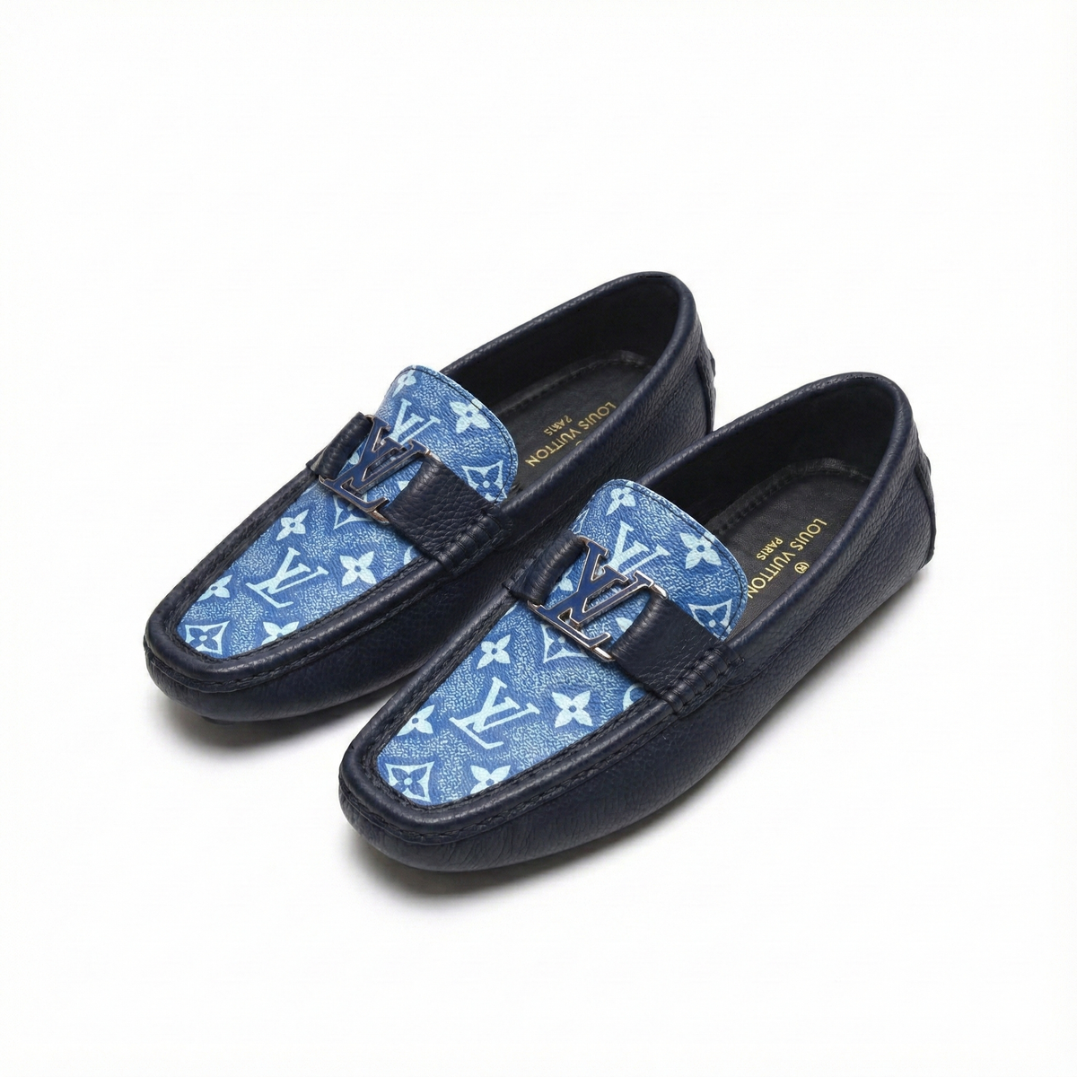 Monogram Denim Driving Moccasins