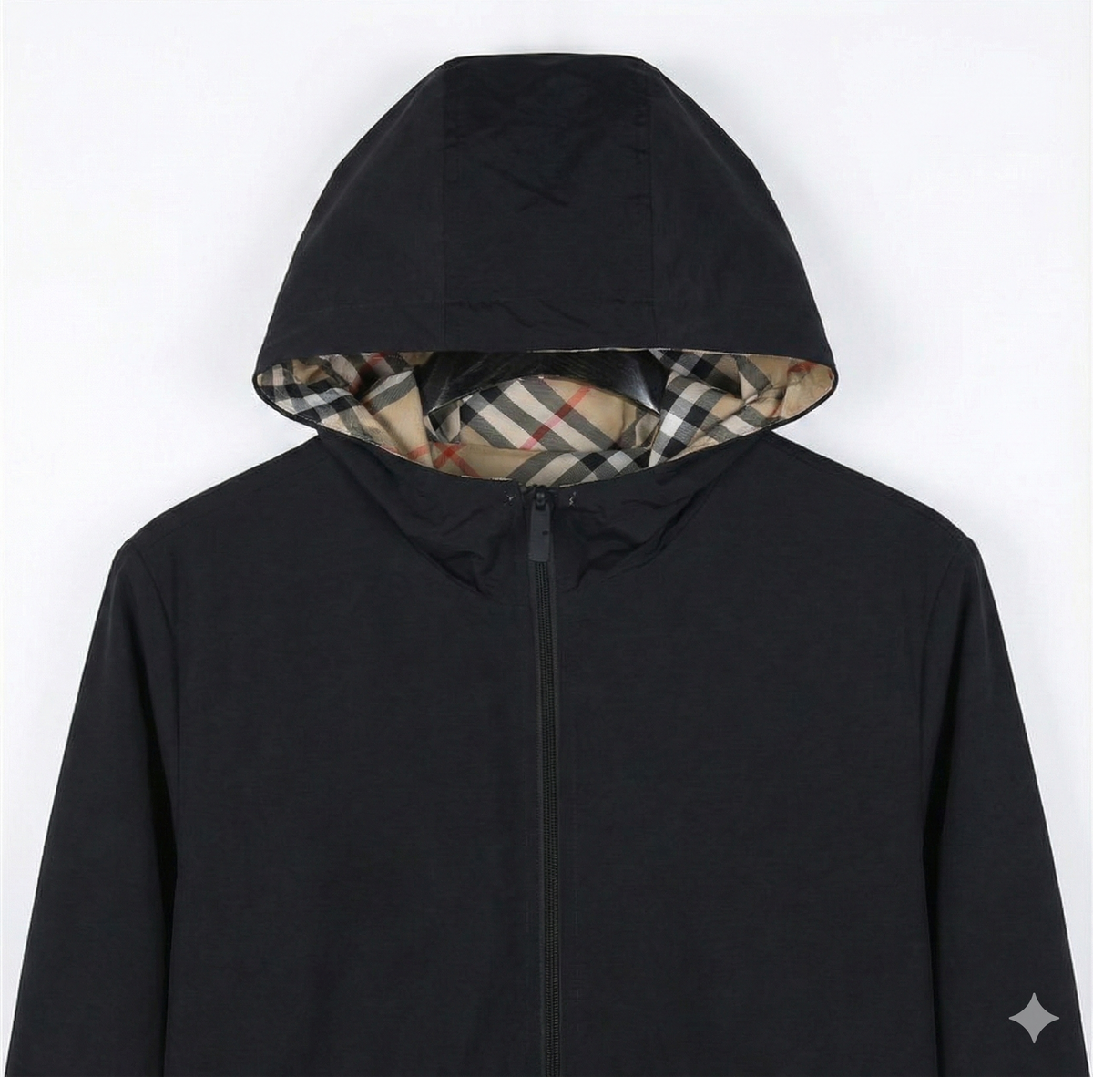 Reversible Vintage Check Hooded Jacket