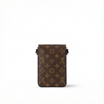 Monogram Mini Utility Crossbody Bag (Brown/Black)