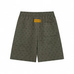 Men’s Monogram Print Drawstring Shorts