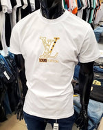 Gilded Monogram Luxe Tee