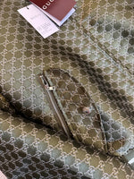 GG Padded Bomber Jacket in Green