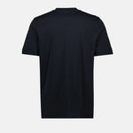 Leather Logo Cotton T-Shirt