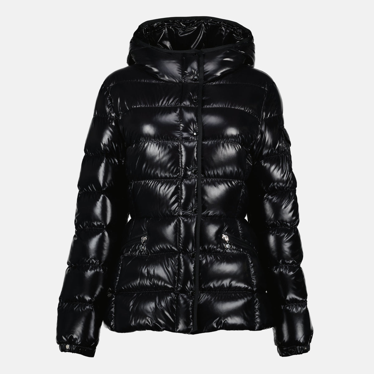 Glossy Hooded Puffer Jacket