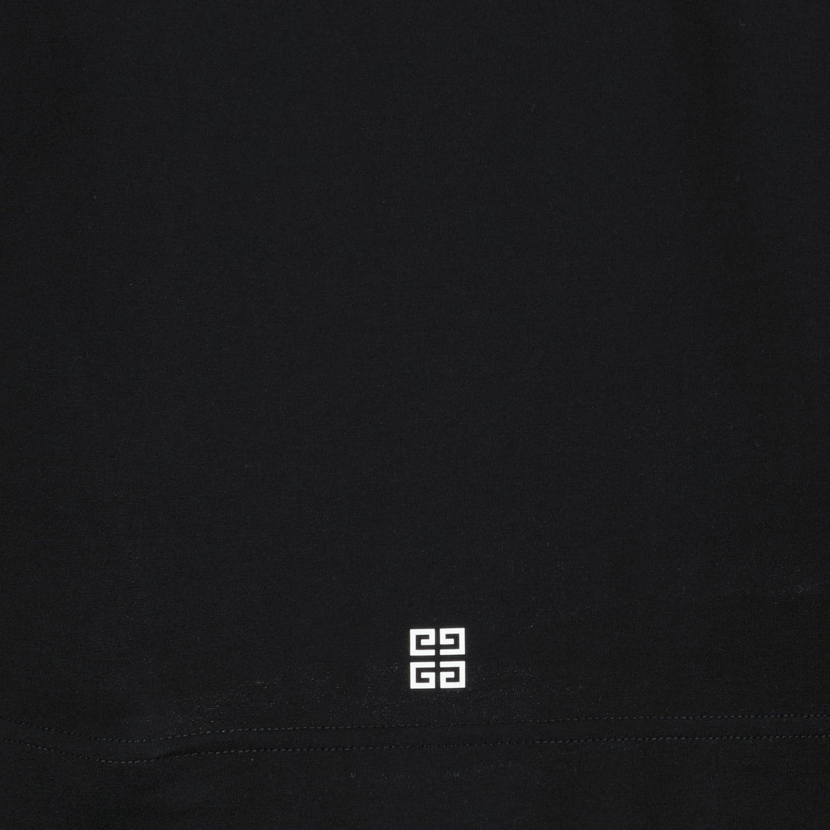 Black Logo Cotton T-Shirt