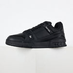 Trainer Sneaker in Black Leather
