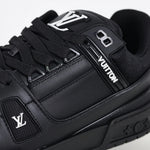 Trainer Sneaker in Black Leather