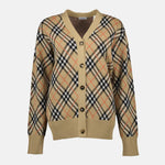Check Plaid Cardigan