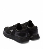 Leather & Re-Nylon Low-Top Sneakers