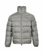Oblique Down Puffer Jacket – Grey Technical Jacquard Edition