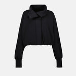 Cropped High-Neck Jacket