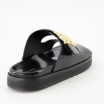 Logo Buckle Slide Sandals