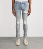 MX1 Suede-Panel Distressed Straight