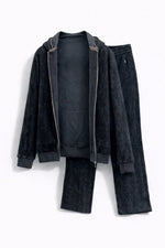 Midnight Heritage Zip Hoodie & Jogger Set