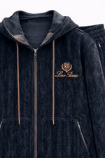 Midnight Heritage Zip Hoodie & Jogger Set