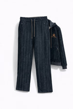 Midnight Heritage Zip Hoodie & Jogger Set