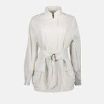Striped Belted Jacket