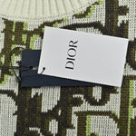 Oblique Jacquard Wool Blend Crewneck