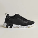 Bouncing Sneaker in Black Calfskin and Suede
