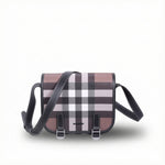 Check Crossbody Messenger Bag