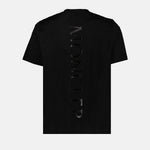 Black Vertical Logo T-Shirt