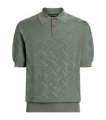 Silk Jacquard DG Polo Shirt