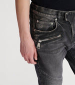 Biker Slim-Fit Denim Jeans