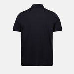 Navy Polo with Tonal Logo Patch