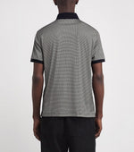 Lyocell-Cotton Micro-Print Polo Shirt