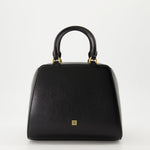 Small Antigona Top Handle Bag in Black Leather