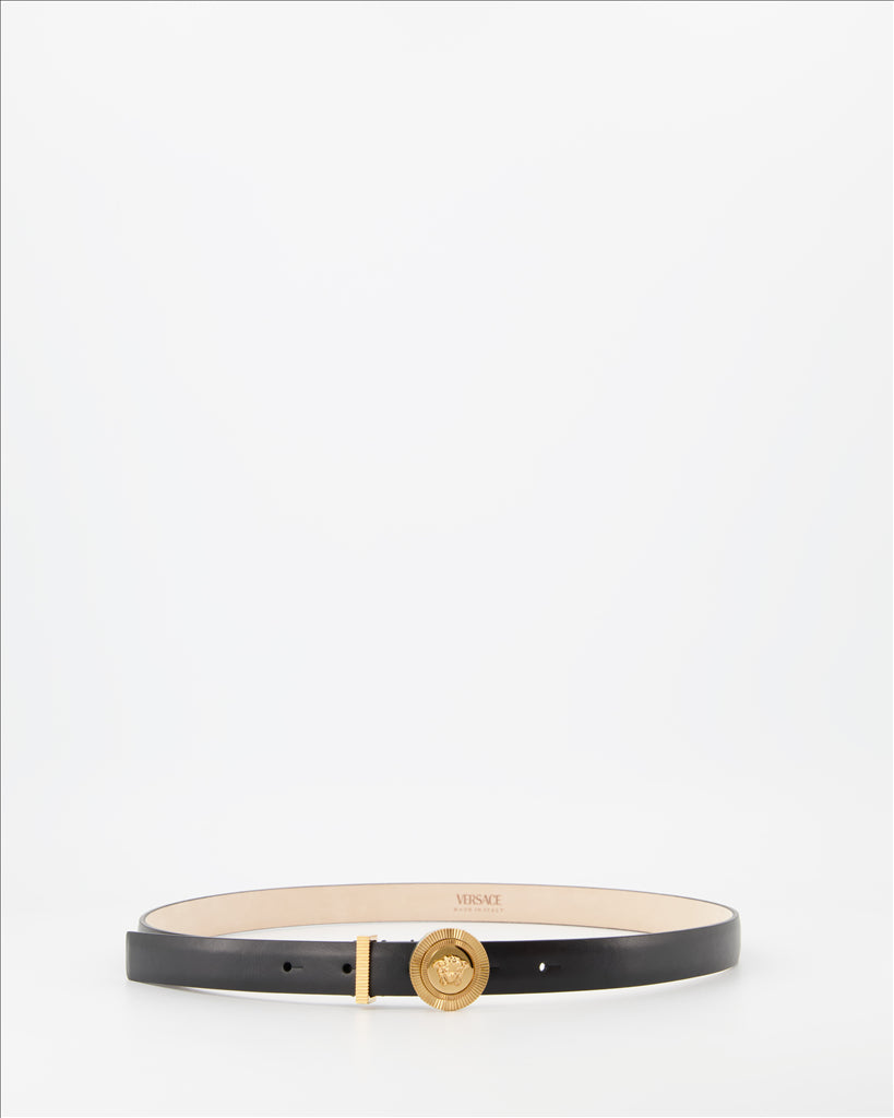 Medusa Head Leather Belt