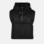 Hooded Nylon Zip Vest
