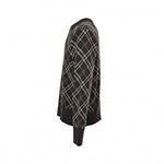 Brown Checked Wool Jumper