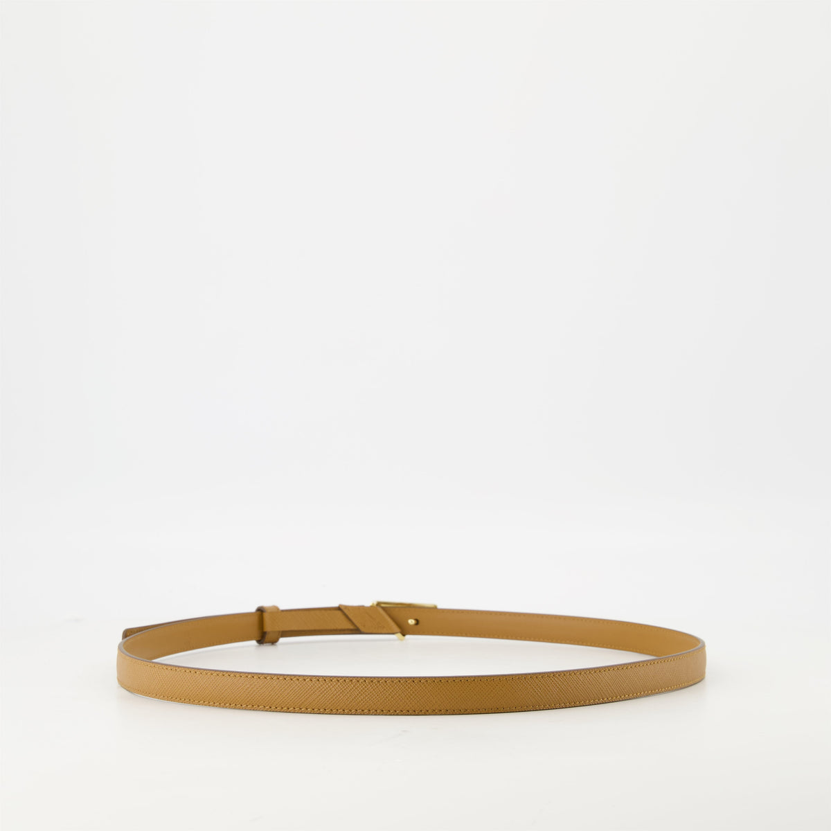Saffiano Leather Belt – Tan