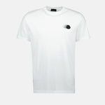 White Faded Logo Print T-Shirt