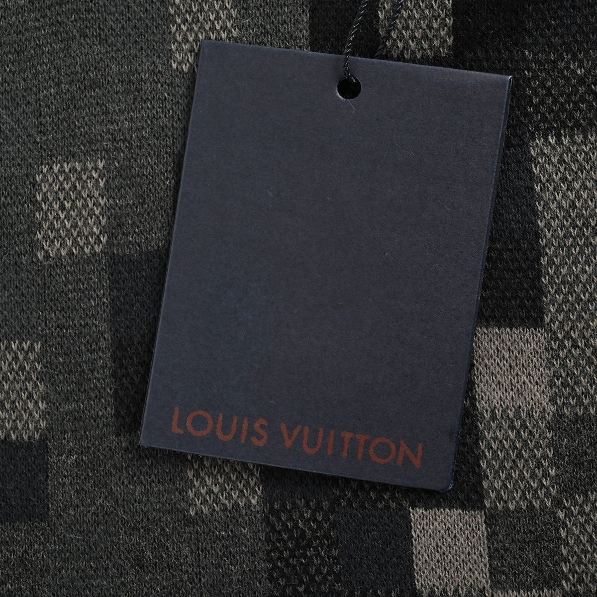 LV Pixelated Knit Crewneck Sweater – Black & Grey