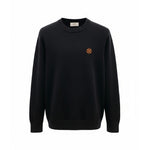 H Rond Embroidered Wool Crewneck Sweater